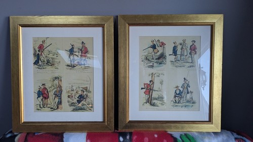 Framed sporting sketches - 2,