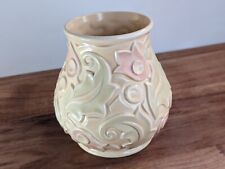 Vintage Wade Heath Gothic Vase Pink Cream Green Soft Silk Glaze British Pottery