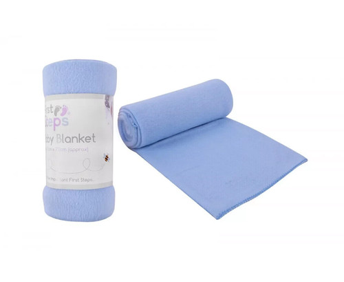 Blue baby blanket newborn - blanket, soft