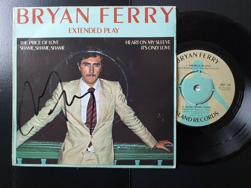 Genuine signed bryan ferry - ferry, 7in