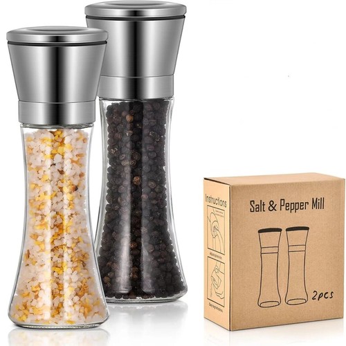 2pcs salt pepper grinder set - grinder,