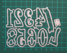 0 - 9 Numbers Metal Die Set / With Banner Number Ages Craft Cutting Die Cutter