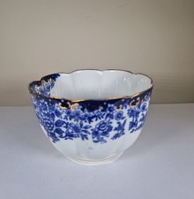 Very Rare William Lowe Court China Porcelain  Blue And White SUGAR Bowl. C1920+