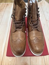 GRENSON DESIGNER FRED (114075) TAN BOOTS  SIZE 11/G WITH BOX STUNNING RRP £365