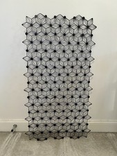 Large Habitat Metal Wall Art, Black Iron Decoration, Good Condition 