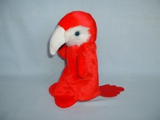 SCARLET MACAW PARROT BIRD Hand