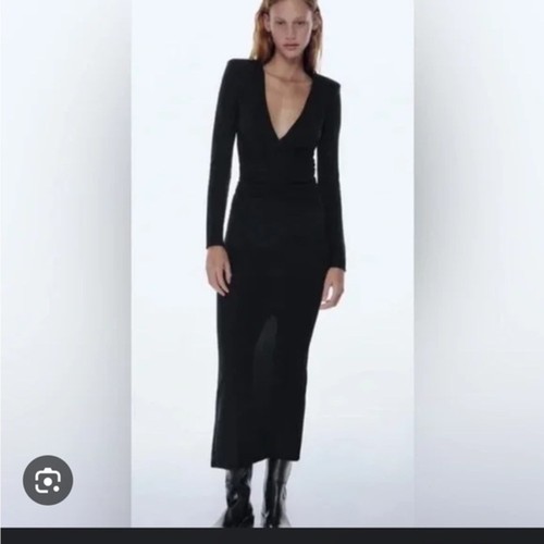Zara nwt draped knitwear maxi - nwt,