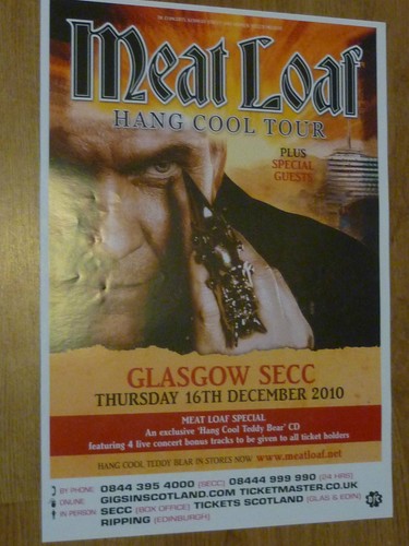Meat loaf concert poster - concert,