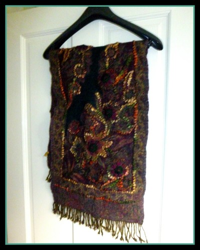 Vintage boiled wool runner - boiled,