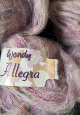 WENDY ALLEGRA Alpaca / Synthetic yarn (200g in pink/mauve shades)
