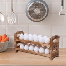Eggs Rack Wooden Egg Holder