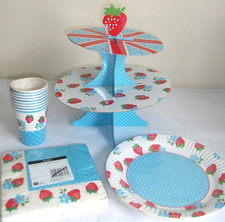 Cake stand party plates cups