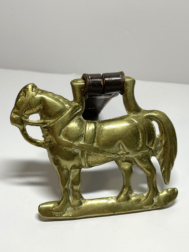Antique horse brass raised - horse, –