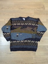 Vintage 80s Fishing Knitted