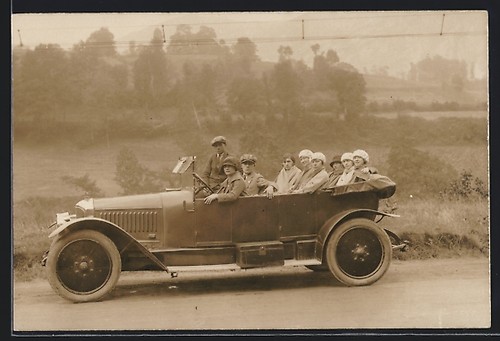 Photo postcard auto dion - photo, de
