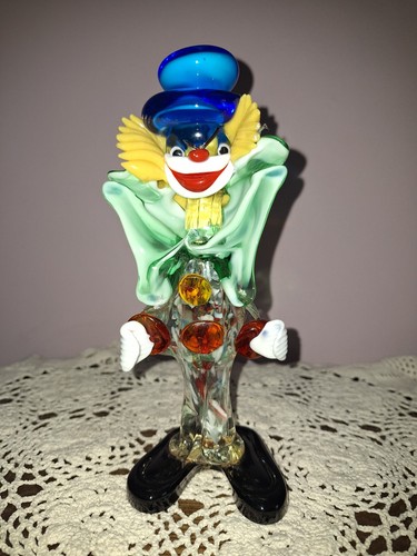 Vintage murano glass - glass, clown