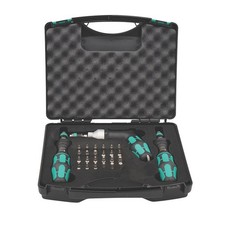 Wera Torque Screwdriver Set 7440/41/42 Chrome Molybdenum Steel 0.3-6Nm 27 Pieces