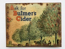 Ask For Bulmer’s Cider Vintage Original Advertising Metal Plaque/sig