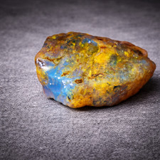 Rare Blue Amber Rough Stone