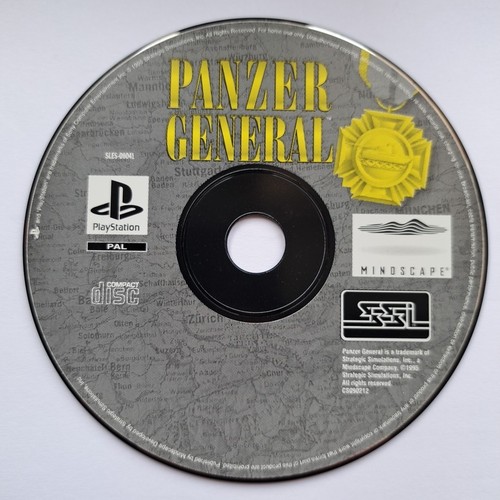 Panzer general ps1 game disc - ps1,