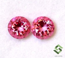 10 mm Natural Pink Topaz Round