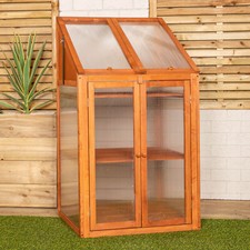 Wooden mini greenhouse - wooden,