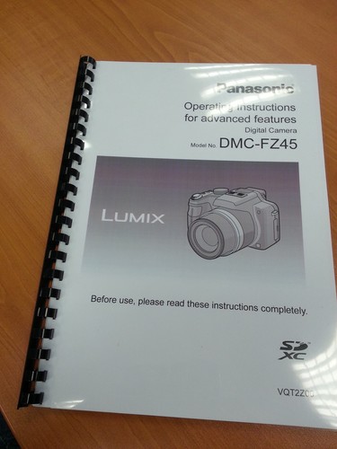Panasonic lumix dmc fz45 - lumix, user