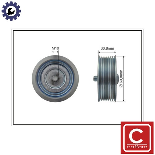 Deflectionguide pulley vribbed - deflectionguide,