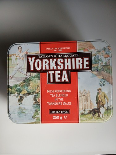 Yorkshire tea tin caddy - tea,