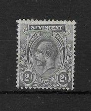 ST VINCENT 1913-17 2d SLATE