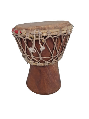 Handcrafted wooden djembe drum - handcrafted,