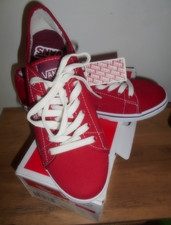 Vans Ferris Lo Pro, Women's Low-Top Trainers Red/White,UK 4 NWB