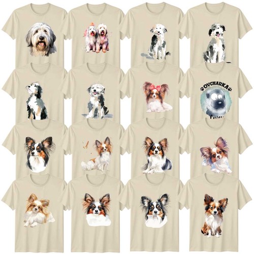 Watercolour papillon dog adult - dog,