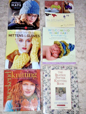 Lot of 6 Knitting Books