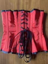 Vollers Red Satin Underbust Corset- Size 20