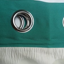Spot Aqua Eyelet Curtains by