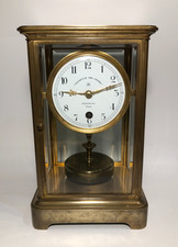 Antique French Claude Grivolas Brass 400 Day Clock Pendule 400 Jours (For Parts)