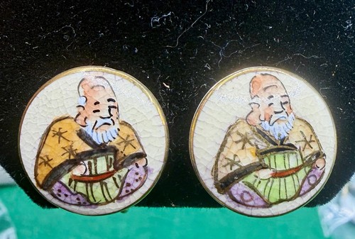 Vtg satsuma hand painted - satsuma,