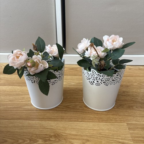 Ikea white plant pots - plant,