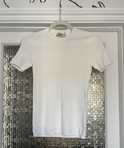 Fendi ivory ribbed knit - fendi,