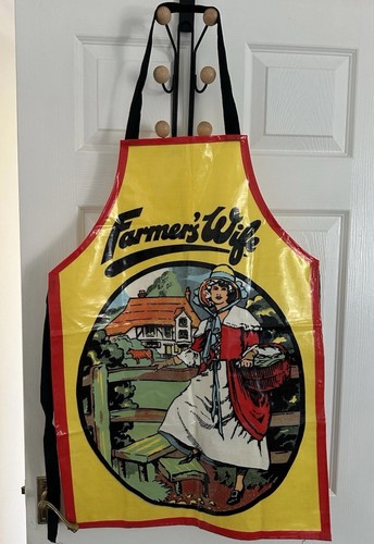 Vintage pvc coated apron sari - vintage,