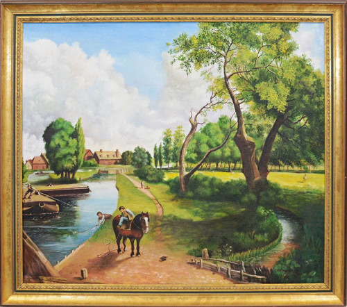After constable flatford - constable, mill