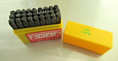Metal punch stamp letter - stamp, set