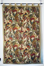 Vintage French Medieval Scene Wall Hanging Tapestry 200x128cm