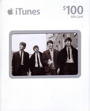 NEW $100 Beatles  iTunes Gift