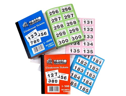 Raffle cloakroom tickets 500 - cloakroom,