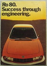 NSU Ro 80 Car Sales Brochure