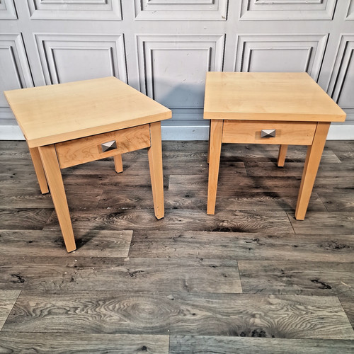 Pair bedside tables maple - 2,