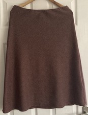 Ladies Cotswold A Line Tweed  Skirt Size M Deep Red/Beige