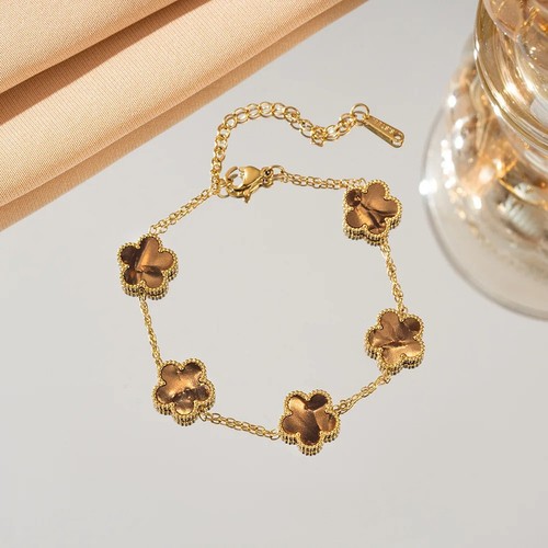 18k gold plated clover leaves - 18k,